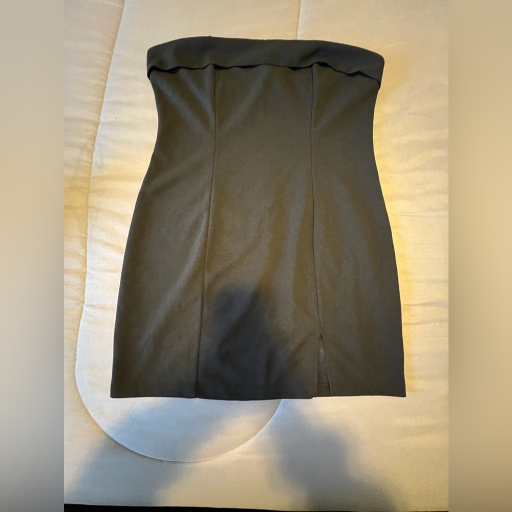 Black Tube Dress with Slit on side from SHEIN